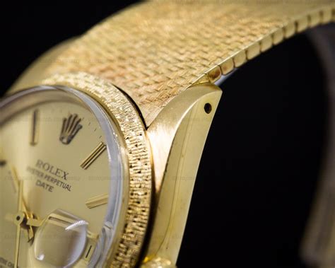 rolex mesh bracelet 18k yg|Rolex Lady.